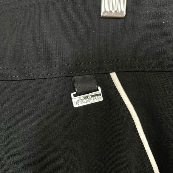 NWT Peter Nygard Slims Leggings in Black with White Trim Size S - Picture 6 of 13